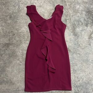 She + Sky Mini Ruffle Dress, size S